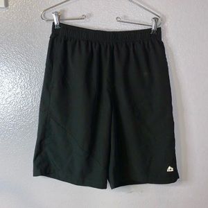 RBX performance black breathable athletic shorts with pockets